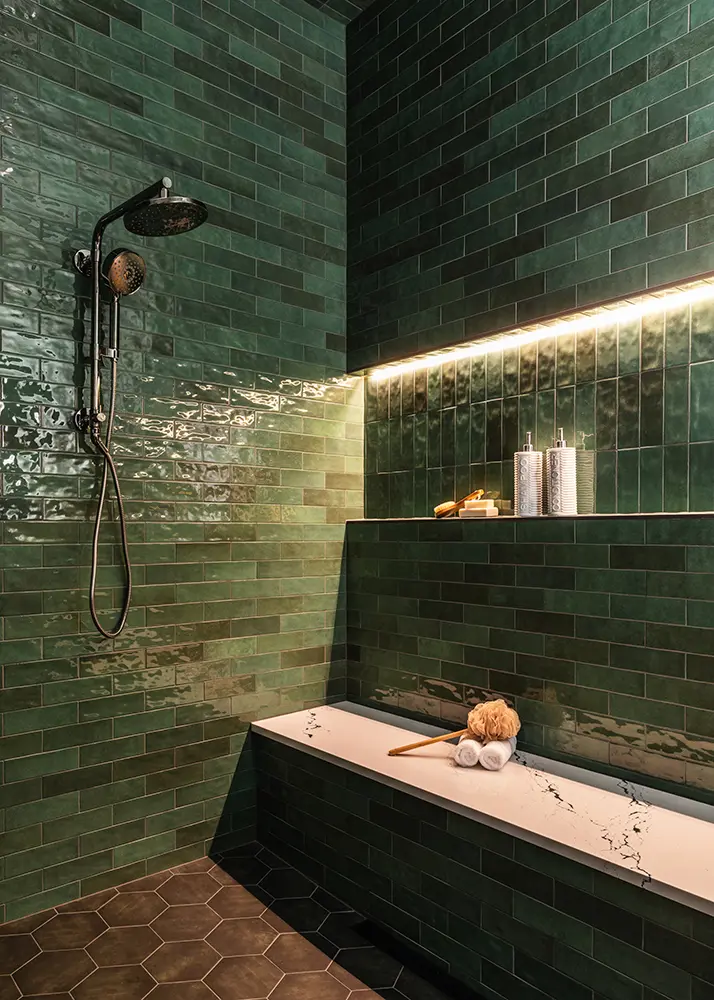 Julington Creek Coastal Estate Green Shower Lights