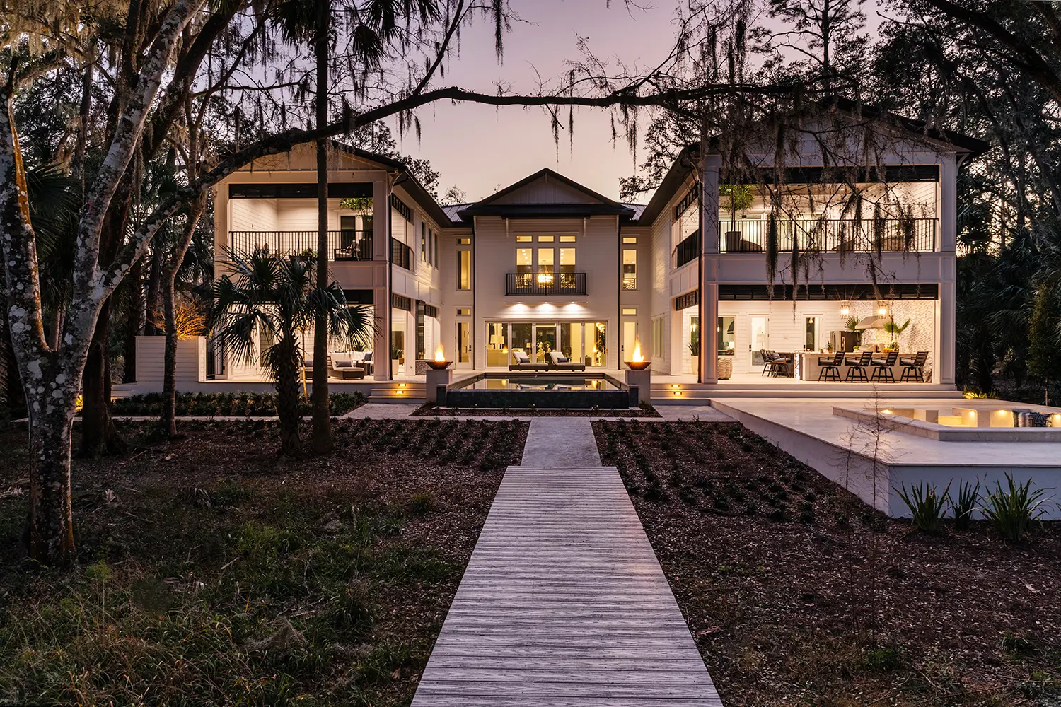 River Landing Intracoastal Contemporary Exterior Rear